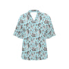 Seashell Beach Print Design LKS302 Women's Hawaiian Shirt