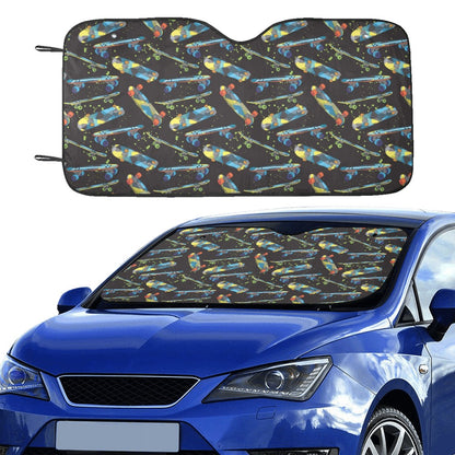 Skateboard Print Design LKS305 Car front Windshield Sun Shade