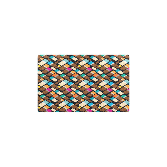 Chocolate Pattern Print Design 02 Kitchen Mat