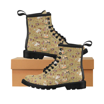 Ancient Greek Classic Pattern Design LKS305 Women's Boots