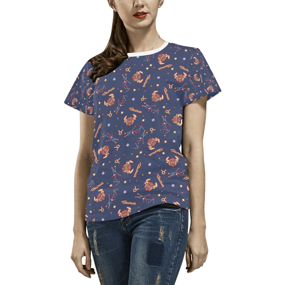 Taurus Print Design LKS304 Women's  T-shirt