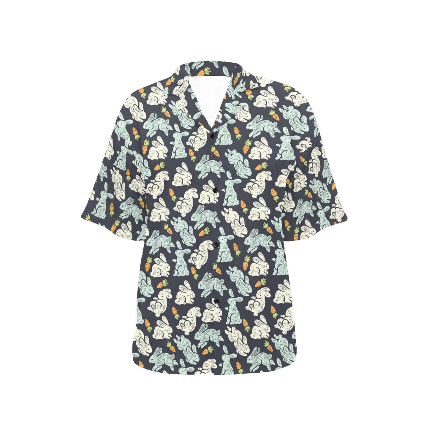Bunny Pattern Print Design 04 Women's Hawaiian Shirt