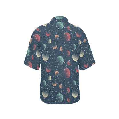 Cosmic Pattern Print Design 04 Women's Hawaiian Shirt
