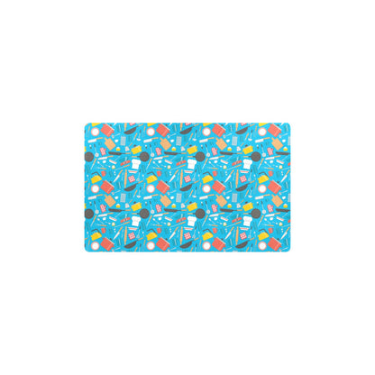 Cooking Kitchen Tools Pattern Print Design 03 Kitchen Mat
