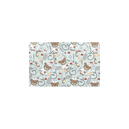 Nurse Bear Pattern Print Design A01 Kitchen Mat