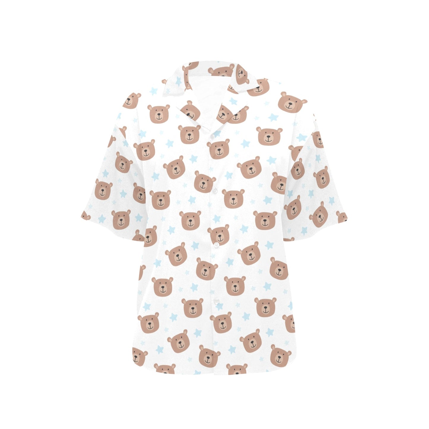 Bear Pattern Print Design BE02 Women's Hawaiian Shirt