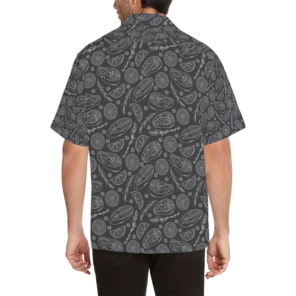 Steak Print Design LKS301 Men's Hawaiian Shirt
