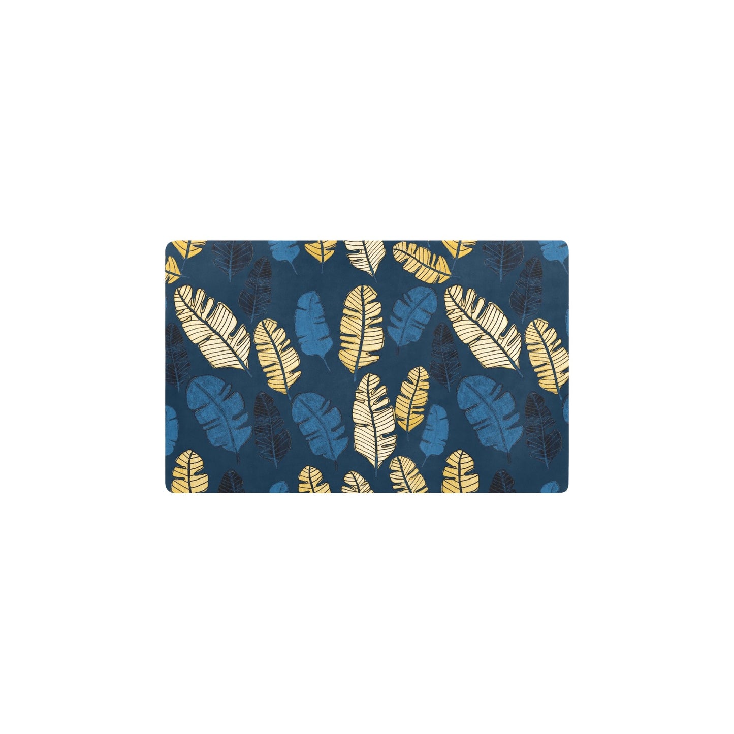 Banana Leaf Pattern Print Design BL09 Kitchen Mat