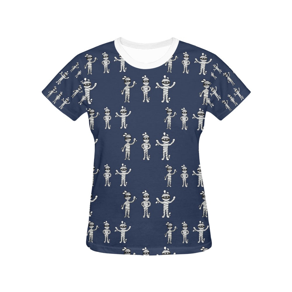 Mummy Print Design LKS306 Women's  T-shirt