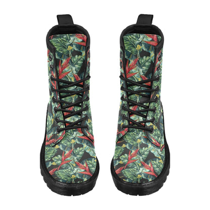 Bird Of Paradise Pattern Print Design BOP06 Women's Boots