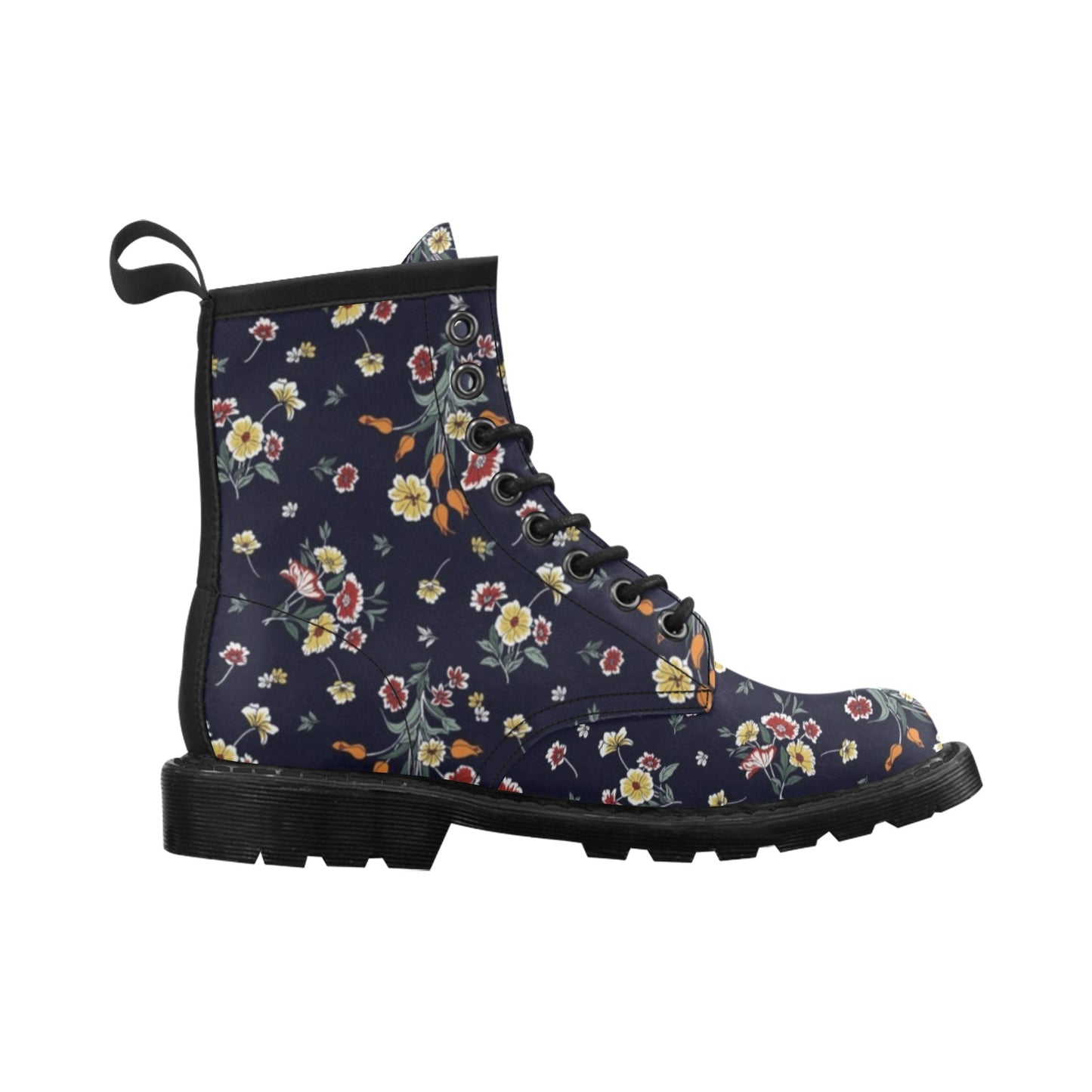 Summer Floral Pattern Print Design SF01 Women's Boots
