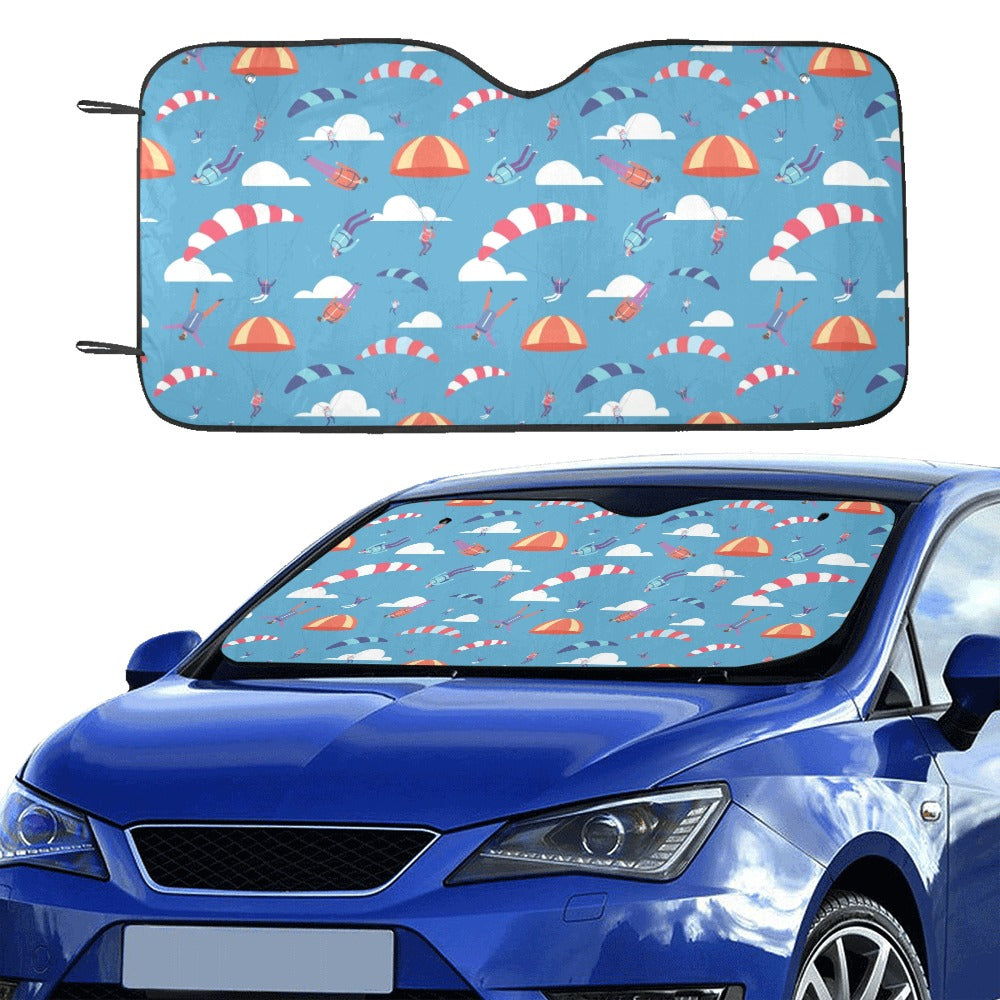 Skydiver Print Design LKS306 Car front Windshield Sun Shade