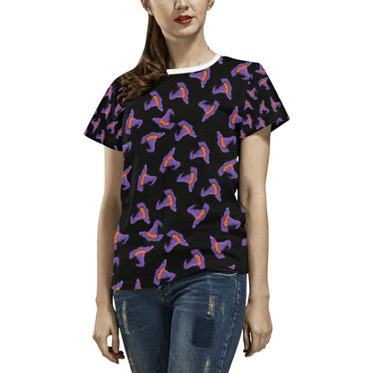 Witch Hat Print Design LKS304 Women's  T-shirt