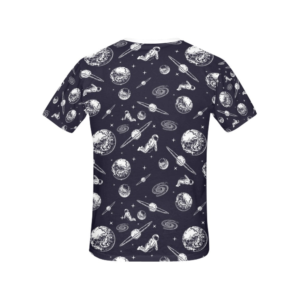 Space Astronaut Print Design LKS302 Women's  T-shirt