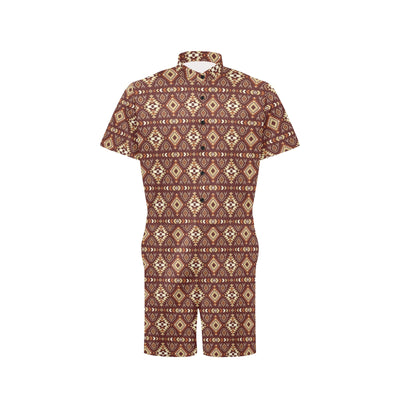 Navajo Native Color Print Pattern Men's Romper