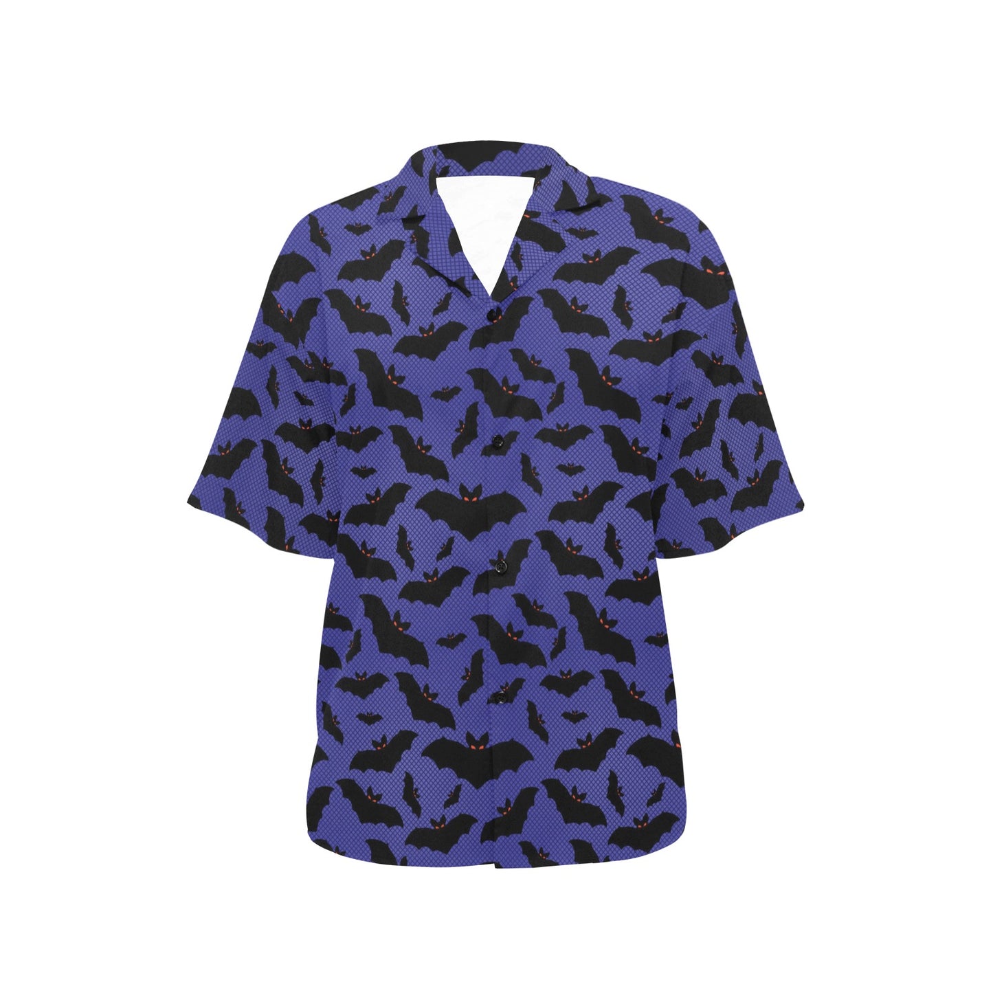 Bat Halloween Pattern Print Design 02 Women's Hawaiian Shirt