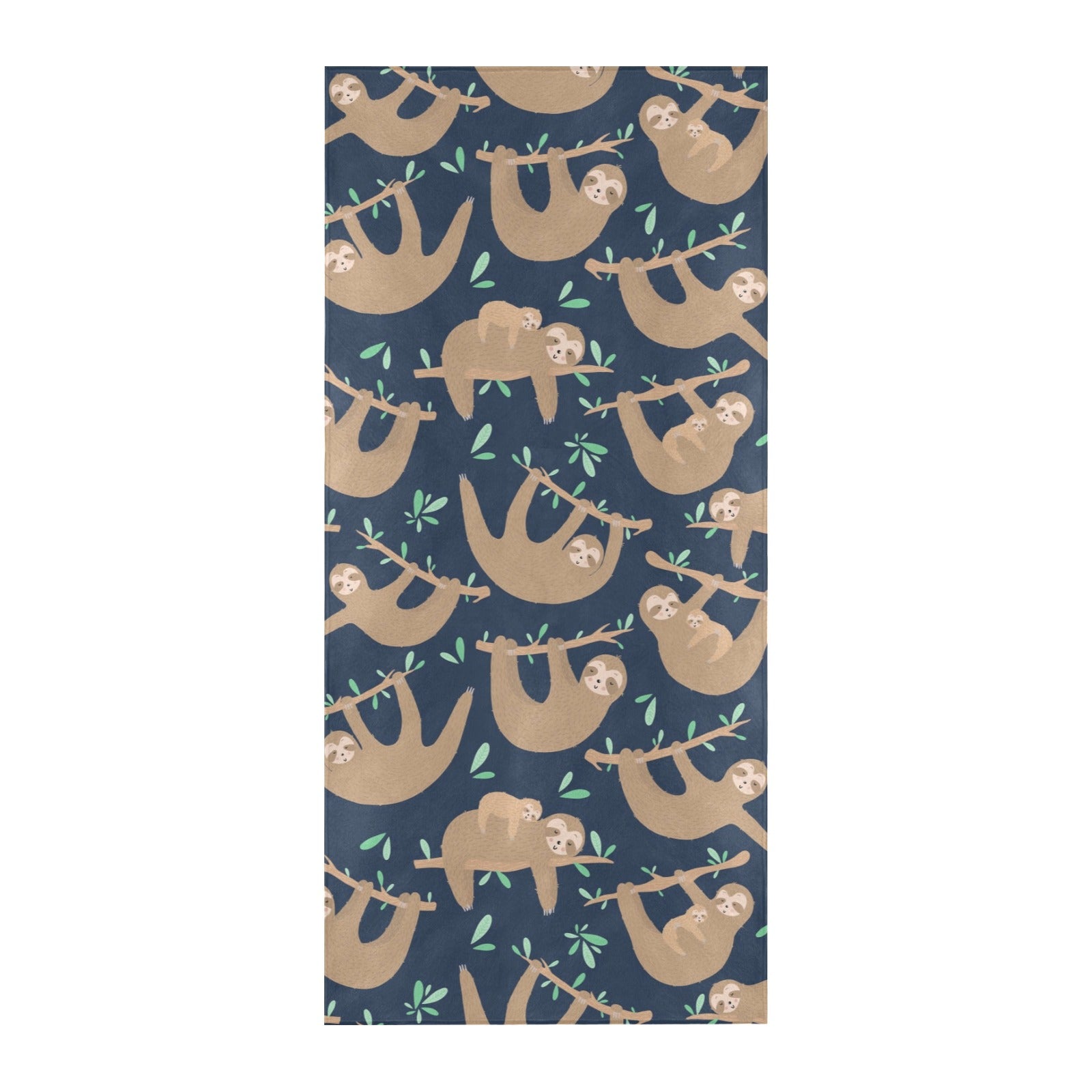 Sloth Print Design LKS307 Beach Towel 32" x 71"