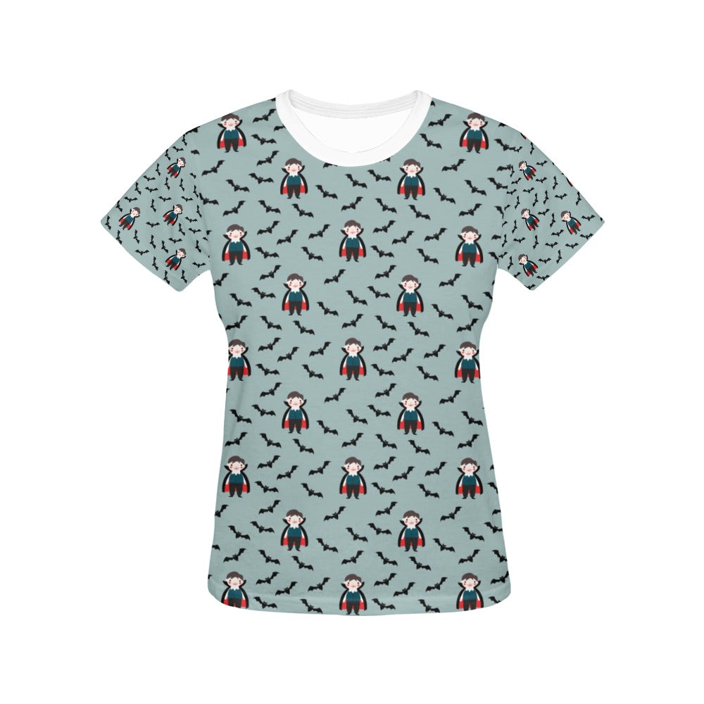 Vampire Print Design LKS304 Women's  T-shirt