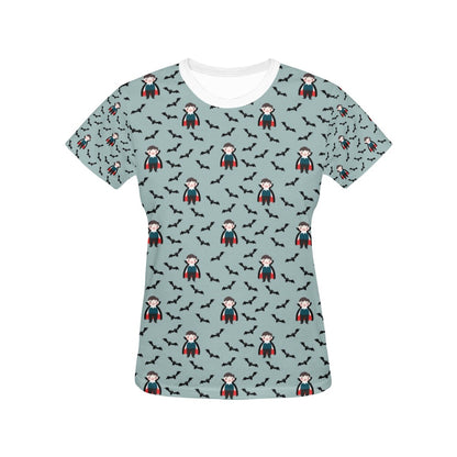 Vampire Print Design LKS304 Women's  T-shirt