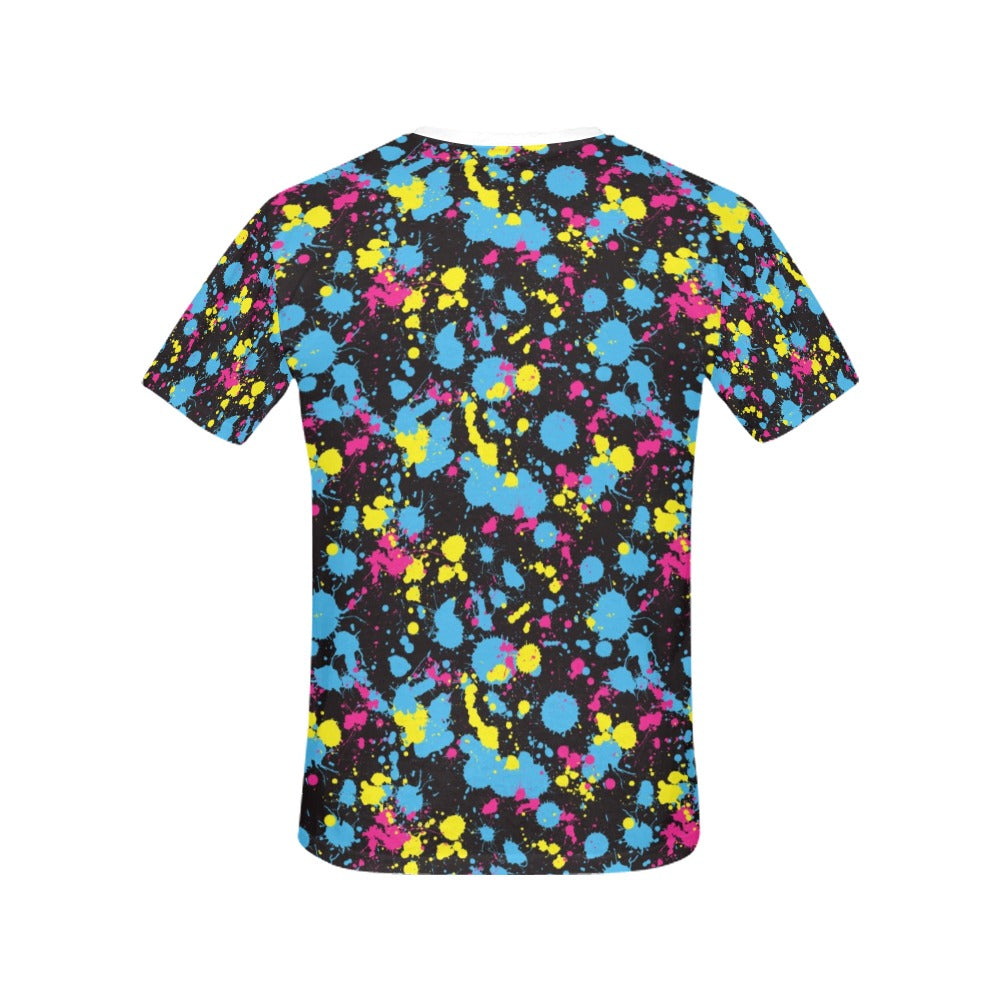 Splatter Colorful Print Design LKS301 Women's  T-shirt