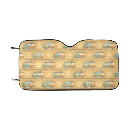 Hippie Van Print Design LKS304 Car front Windshield Sun Shade