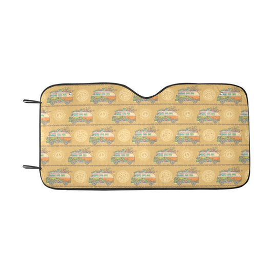 Hippie Van Print Design LKS304 Car front Windshield Sun Shade
