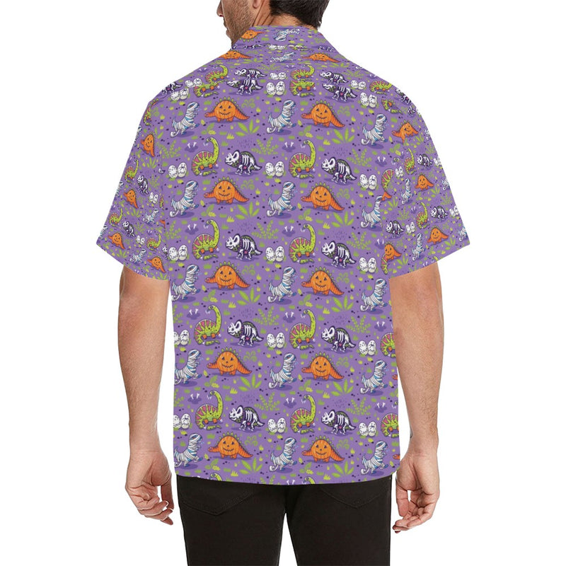 Zombie Dinosaur Print Design LKS302 Men's Hawaiian Shirt