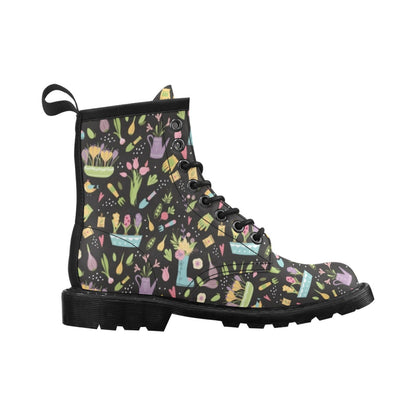 Gardening Pattern Print Design G03 Women's Boots