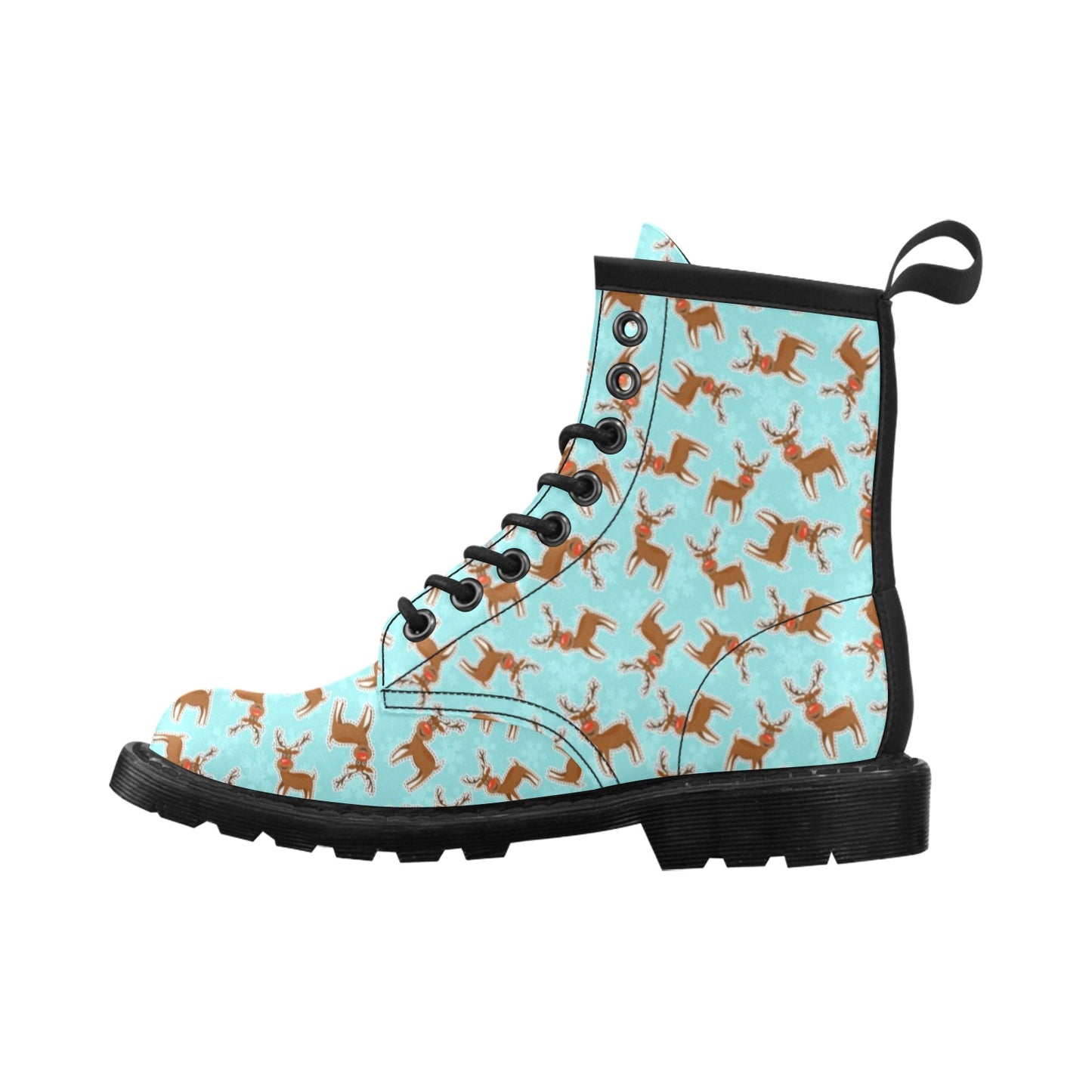 Reindeer Print Design LKS403 Women's Boots
