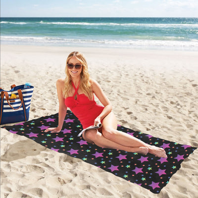 Star Print Design LKS305 Beach Towel 32" x 71"