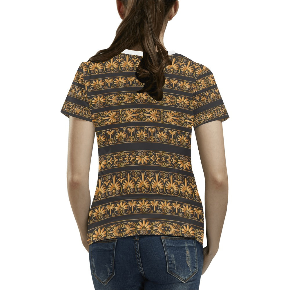 Ancient Greek Print Design LKS303 Women's  T-shirt