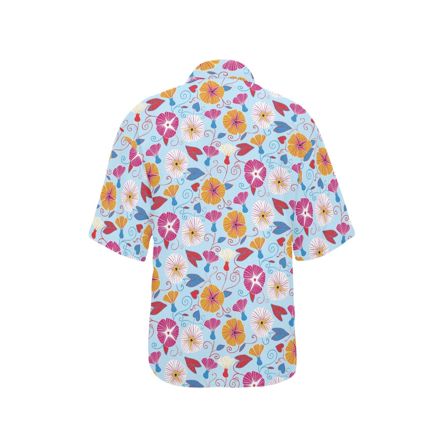 Morning Glory Pattern Print Design MG06 Women's Hawaiian Shirt