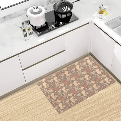 Cowboy Pattern Print Design 02 Kitchen Mat