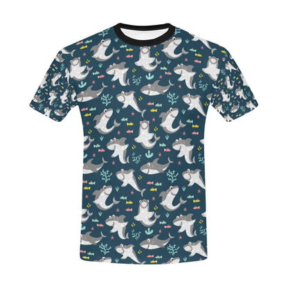 Shark Print Design LKS307 Men's All Over Print T-shirt