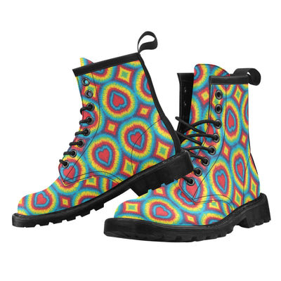 Tie Dye Heart shape Women's Boots