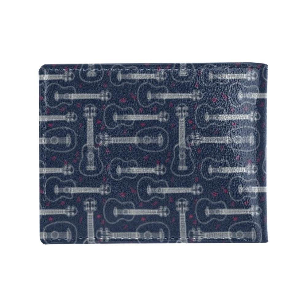 Ukulele Print Design LKS401 Men's ID Card Wallet
