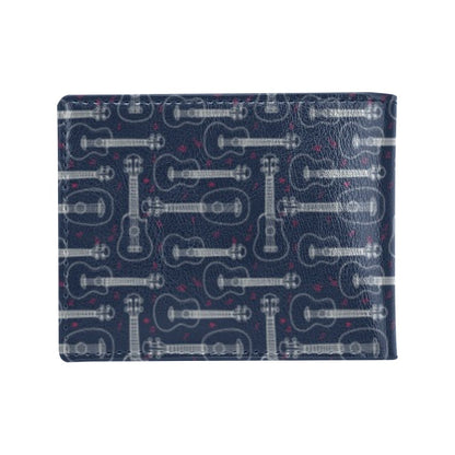Ukulele Print Design LKS401 Men's ID Card Wallet
