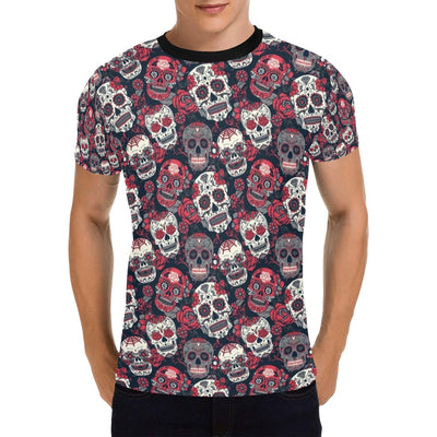 Sugar Skull Print Design LKS303 Men's All Over Print T-shirt