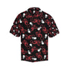 Skull With Red Dragon Print Design LKS304 Men's Hawaiian Shirt