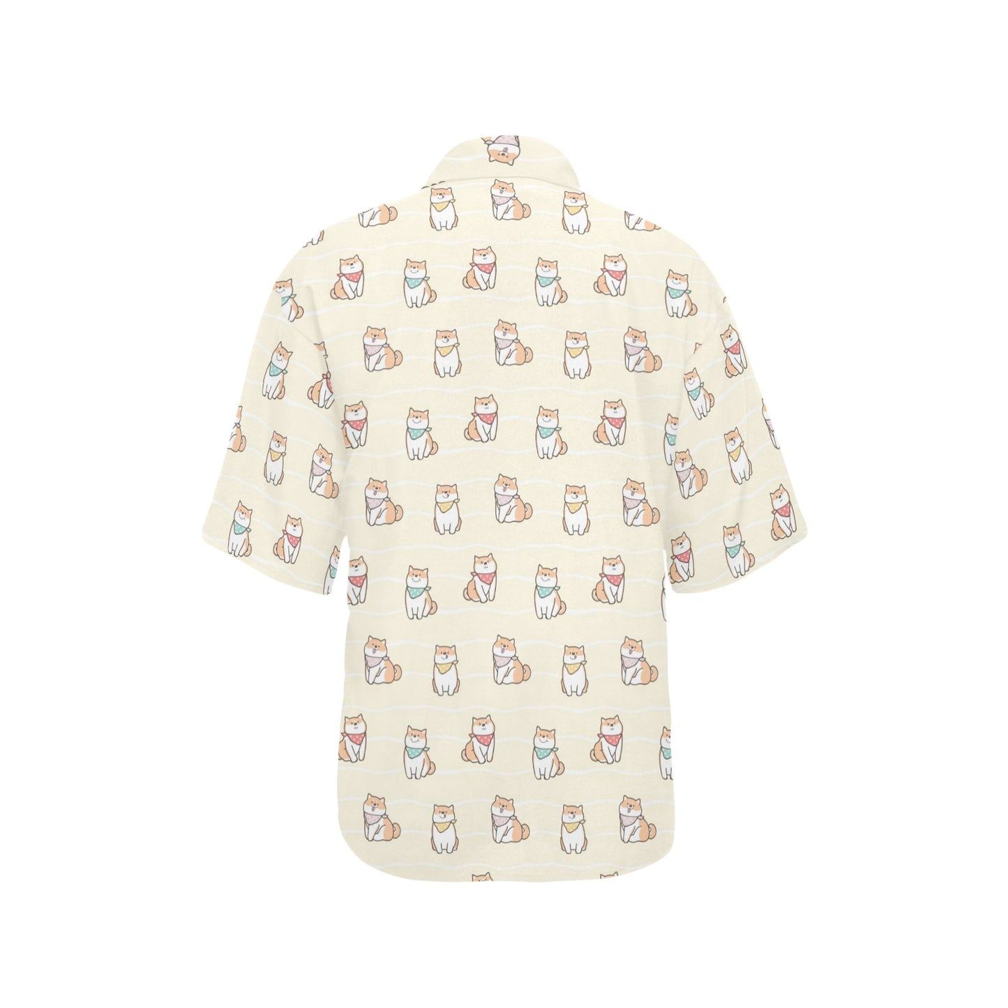 Shiba Inu Print Design LKS306 Women's Hawaiian Shirt
