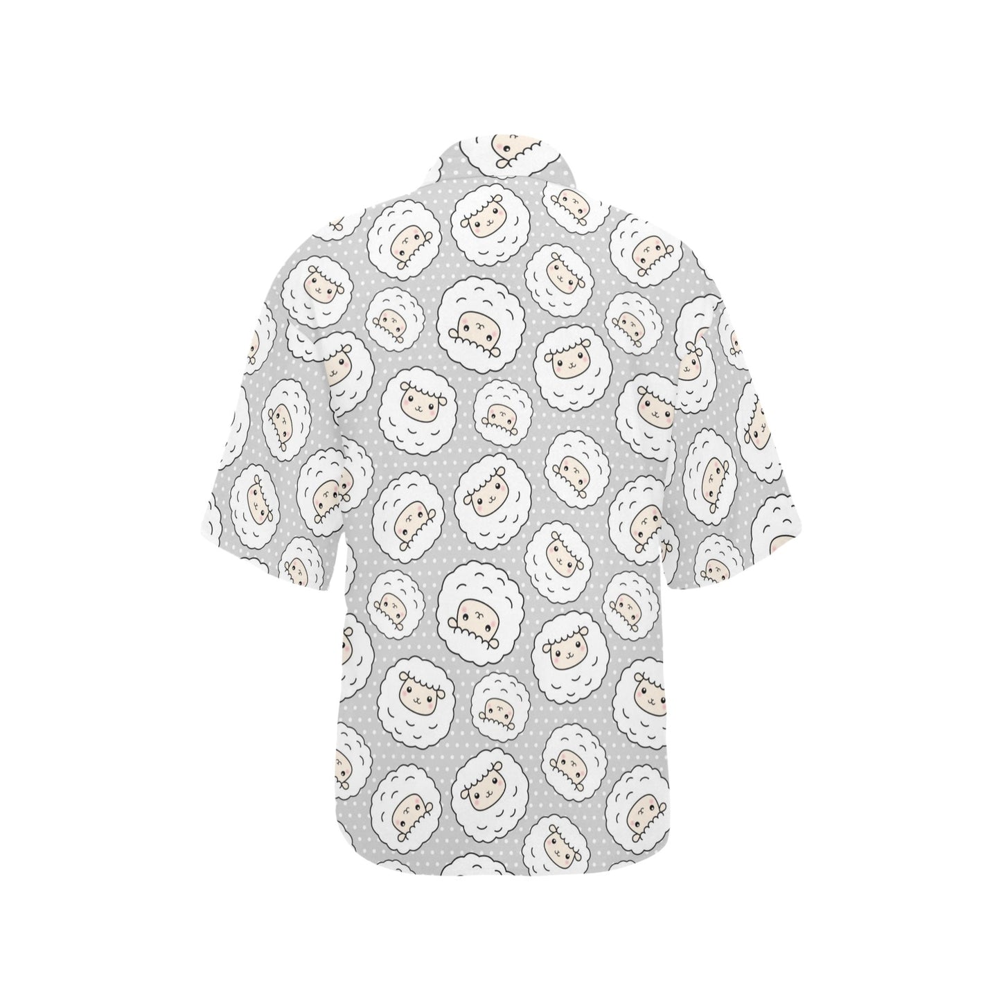 Sheep Print Design LKS401 Women's Hawaiian Shirt
