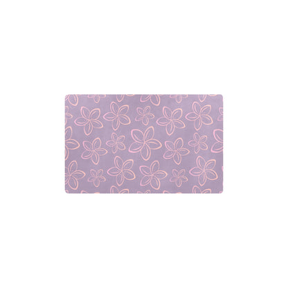 Plumeria Pattern Print Design A01 Kitchen Mat