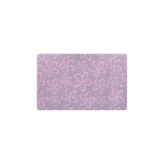 Plumeria Pattern Print Design A01 Kitchen Mat