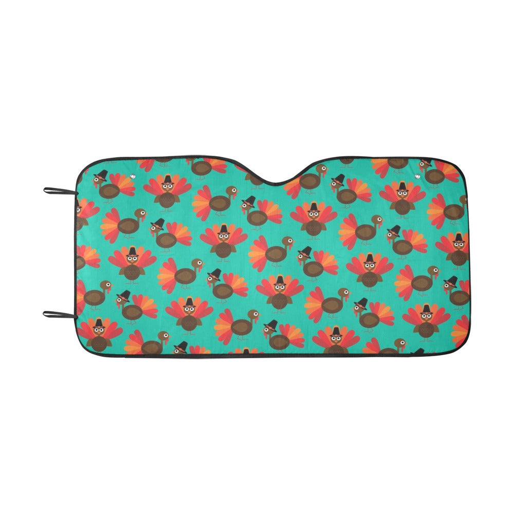 Turkey Print Design LKS402 Car front Windshield Sun Shade