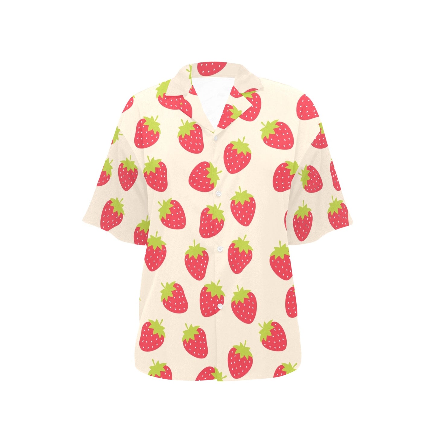 Strawberry Pattern Print Design SB02 Women's Hawaiian Shirt