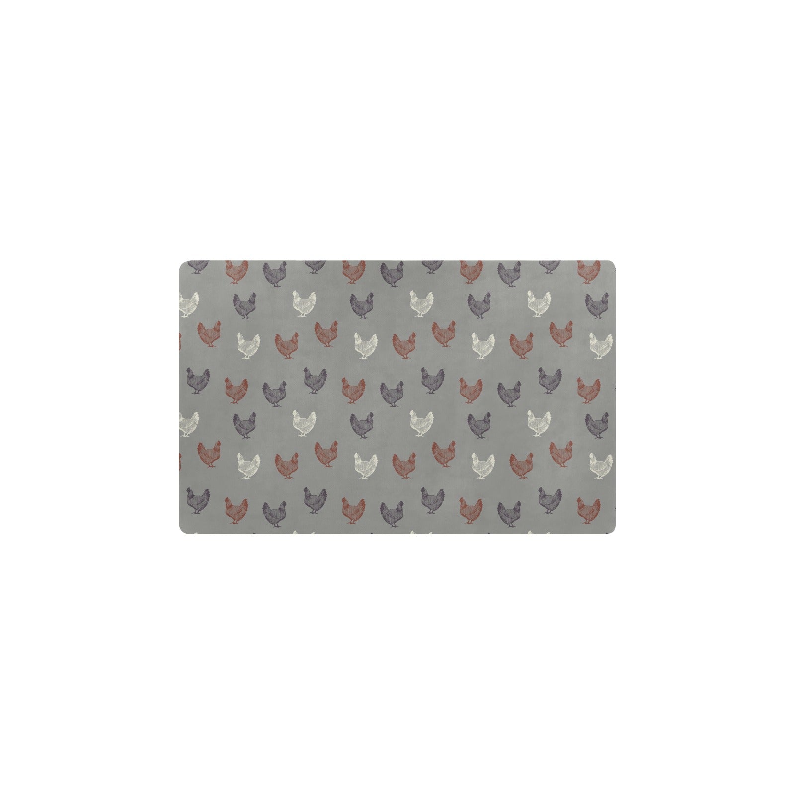 Chicken Pattern Print Design 01 Kitchen Mat