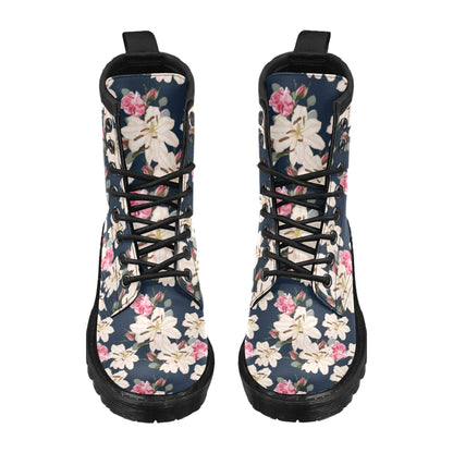 Lily Pattern Print Design LY04 Women's Boots
