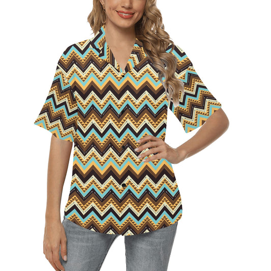 Southwest Pattern Print Design LKS301 Women's Hawaiian Shirt