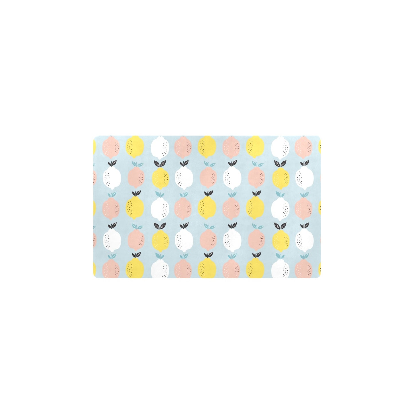 Citrus  Pattern Print Design 03 Kitchen Mat