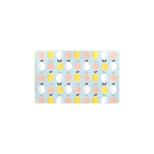 Citrus  Pattern Print Design 03 Kitchen Mat